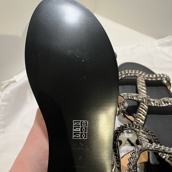 COACH Sandal Snake with Chain Detail - Picture 4 of 5